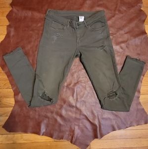 H&M Distressed Skinny Jeans